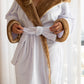 The Haven Robe - White/Brown